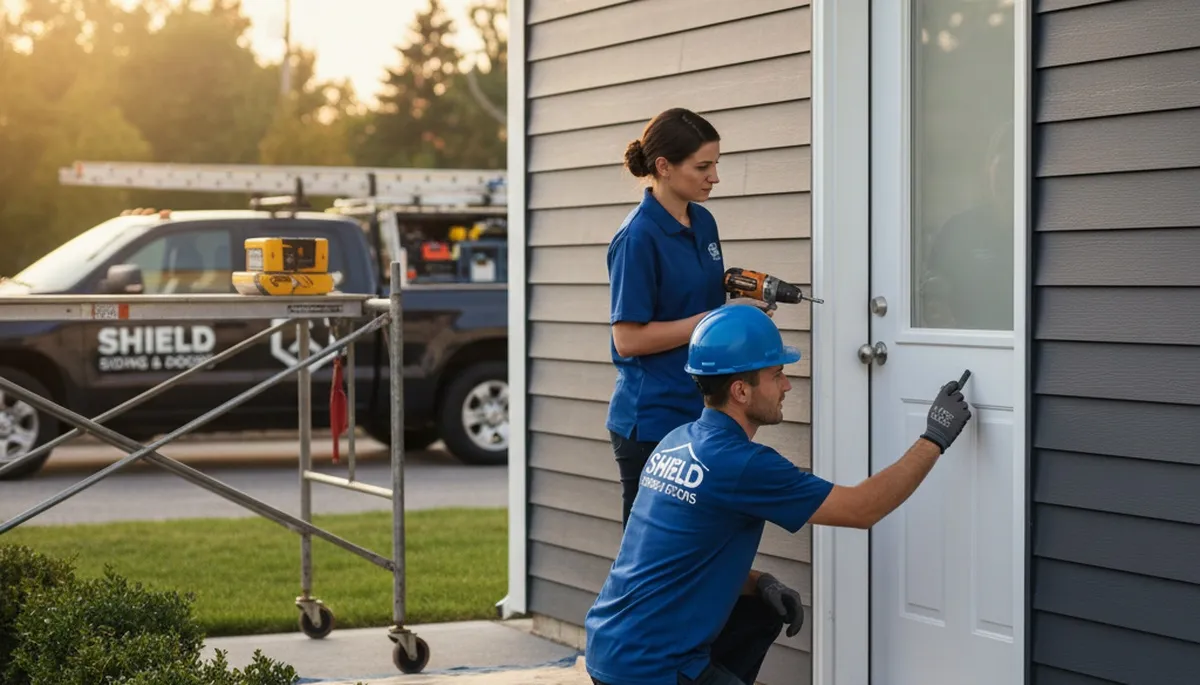 San Antonio, TX vinyl siding service for door repair and exterior home improvement