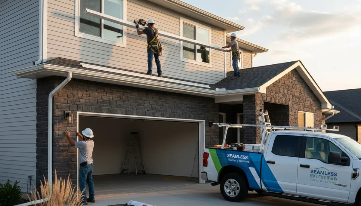 Vinyl siding installation on a San Antonio, TX home by Next Level Exteriors