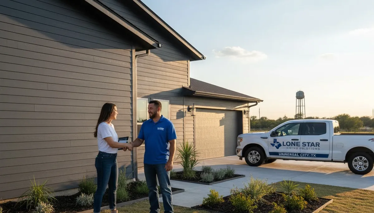 Professional vinyl siding installation on residential home in San Antonio, TX